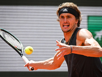 Alexander ZVEREV of Germany during the Day four of Roland-Garros 2022, French Open 2022, Grand Slam tennis tournament on May 25, 2022 at Rol...