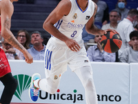 Adam Hanga  of Real Madrid, during the first Endesa League quarterfinal playoff between Real Madrid and Baxi Manresa, which took place at th...