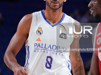 Adam Hanga  of Real Madrid, during the first Endesa League quarterfinal playoff between Real Madrid and Baxi Manresa, which took place at th...