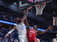 Vincent Poirier  of Real Madrid, during the first Endesa League quarterfinal playoff between Real Madrid and Baxi Manresa, which took place...