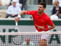 Novak Djokovic (SRB) during the Day 4 of the French Open in Paris, France, on May 25, 2022. (