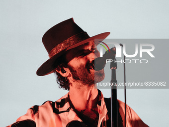 Leiva concert on June 1, 2022, at WiZink Center, in Madrid, Spain. (
