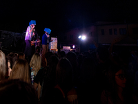 Indie band 'Legno', performing in Rieti at the Student Festival. In Rieti, Italy, on 1 June, 2022.  (