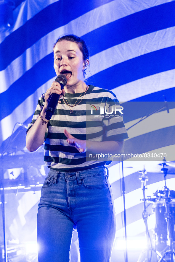Sigrid performs live at Santeria Toscana 31 on June 1, 2022 in Milan, Italy. 