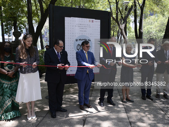 Ambassador of Argentina in Mexico Carlos Tomada inaugurates the exhibition 'The World of  Quino' in homage to the Argentine cartoonist Joaqu...