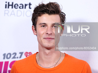 Canadian singer-songwriter Shawn Mendes attends the 2022 iHeartRadio Wango Tango held at Dignity Health Sports Park on June 4, 2022 in Carso...