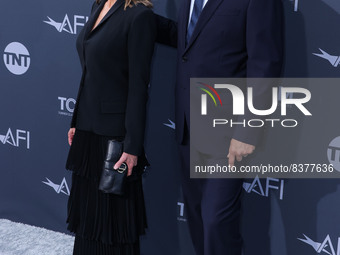 American actress Bo Derek and husband/American actor John Corbett arrive at the 48th Annual AFI Life Achievement Award Honoring Julie Andrew...