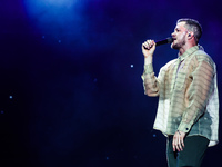 Dan Reynolds of Imagine Dragons in concert at IDAYS Festival in Milano, Italy, on June 11 2022.  (