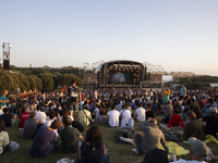 A group of people during the last day of NosPrimavera Sound Porto, at Parque da Cidade, in Porto, on June 11, 2022, Porto, Portugal.
The las...