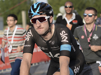 Elia VIviani, an Italian rider from Team Sky, wins The Capital second stage of the 2015 Abu Dhabi Tour, the 129 km from Yas Marina Circuit t...