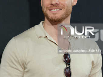 Turkish actor Kerem Bursin attends the photocall of the presentation of NFT in Madrid. June 14, 2022 Spain (