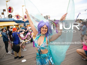 The 40th annual Mermaid Parade returned to Coney Island after being canceled for the past two years. The parade began at 1pm at West 21st St...