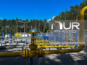Natural gas extraction plan Zalesie OZG - Jasionka II, in 'Bor' forest near Rzeszow.
On Friday, June 17, 2022, in Rzeszow, Podkarpackie Voiv...