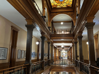 Interior of the Ontario Legislative Building in Toronto, Ontario, Canada, on June 20, 2022. The Ontario Legislative Building houses the vice...