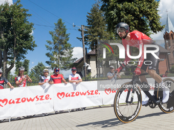 Piotr Brozyna during the Cycling Polish Championships in Leoncin, Poland, on June 22, 2022. (