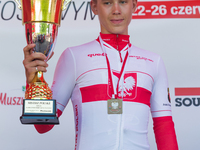 Kacper Gieryk during the Cycling Polish Championships in Leoncin, Poland, on June 22, 2022. (