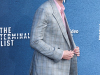 American actor Patrick Schwarzenegger arrives at the Los Angeles Premiere Of Amazon Prime Video's 'The Terminal List' Season 1 held at the D...