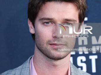 American actor Patrick Schwarzenegger arrives at the Los Angeles Premiere Of Amazon Prime Video's 'The Terminal List' Season 1 held at the D...