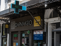 A sign at a pharmacy reads 40 degrees Celsius during a heatwave in Athens, Greece, on June 23, 2022 (