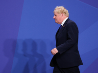 Prime Minister of the United Kingdom Boris Johnson during the  welcome ceremony of the NATO Summit in Madrid, Spain on June 29, 2022. (