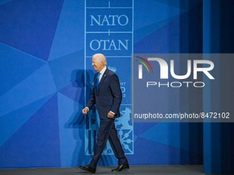 President of the United States of America, Joe Biden, attends the NATO Summit in Madrid, Spain. (