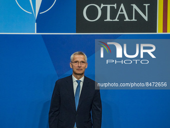 Secretary General of NATO, Jens Stoltenberg during the opening ceremony of the NATO Summit in Madrid, Spain. (