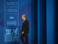 The President of the Council of Ministers of Italy, Mario Draghi, enters to the opening ceremony of the NATO Summit in Madrid, Spain. (
