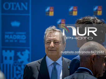 The President of the Council of Ministers of Italy, Mario Draghi, in the NATO Summit in Madrid, Spain. (