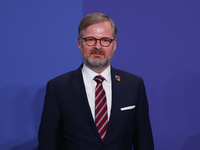 Prime Minister of the Czech Republic Petr Fiala during the welcome ceremony of the NATO Summit in Madrid, Spain on June 29, 2022. (
