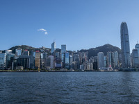 A General View Showing the Hong Kong Skyline on July 12, 2022 in Hong Kong, China. The Hong Kong Government announce that it would extend so...