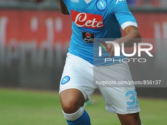 Faouzi Ghoulam of SSC Napoli during the italian Serie A football match between SSC Napoli and ACF Fiorentina Football / Soccer at San Paolo...