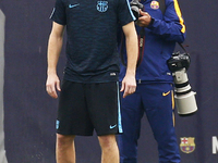 Thomas Vermaelen during the training of FC Barcelona, before the Champions League match agains Bate Borisov, october 19, 2015. (