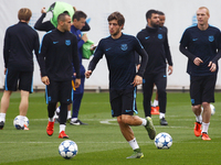 Sergi Roberto during the training of FC Barcelona, before the Champions League match agains Bate Borisov, october 19, 2015. (