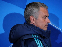 Chelsea manager Jose Mourinho speaks during a press conference at the Olympic Stadium in Kiev. Ukraine, Monday, October 19, 2015 Tomorrow wi...