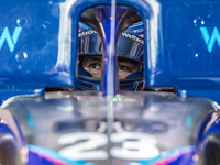Alexander Albon of Thailand and Williams Racing driver during the practice session at Hungarian Aramco Formula 1 Grand Prix on July 29, 2022...