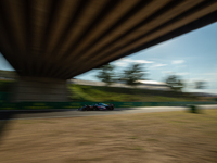 Esteban Ocon of France and BWT Alpine F1 Team driver goes during the practice session at Hungarian Aramco Formula 1 Grand Prix on July 29, 2...