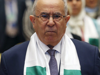 Ramtane Lamamra Minister of Foreign Affairs of Algeria, during the opening of the work of the international conference on the militancy of A...