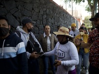 The Head of Government of Mexico City, Claudia Sheinbaum, attends the ballot boxes to cast her vote during the interim elections of the Nati...