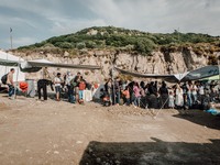 Oxy camp’ the temporary transit camp that McRostie’s organization set up, documents the refugees that land on the island of Lesbos, and then...