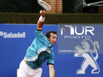 BARCELONA-SPAIN -21 April: R. Stepanek in the match between D. Thiem, for the Barcelona Open Banc Sabadell, 62 Trofeo Conde de Godo, played...