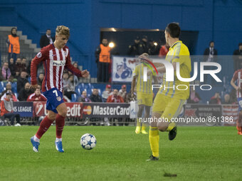 Antoine Griezmann of Atletico de Madrid during the UEFA Champions League Group C match between Club Atletico de Madrid and FC Astana (4-0) a...
