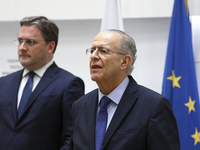 Foreign Minister of Cyprus, Mr. Ioannis Kasoulides, and Minister of Foreign Affairs of the Republic of Serbia, Mr. Nikola Selaković, in the...