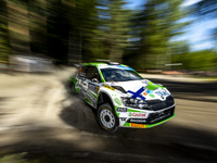 20 LINDHOLM Emil (fin), HAMALAINEN Reeta (fin), Toksport WRT 2, Skoda Fabia Evo, action during the Rally Finland 2022, 8th round of the 2022...