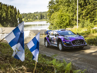 68 HUTTUNEN Jari (fin), LUKKA Mikko (fin), M-Sport Ford World Rally Team, Ford Puma Rally 1, action during the Rally Finland 2022, 8th round...