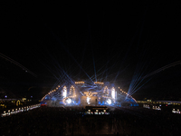 Romania's  biggest and most impressive stage, at UNTOLD festival. 2022 edition, dedicated to the moon is themed Temple of Luna, Cluj-Napoca,...