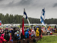 18 KATSUTA Takamoto (jpn), JOHNSTON Aaron (irl), Toyota Gazoo Racing WRT, Toyota GR Yaris Rally 1, action during the Rally Finland 2022, 8th...