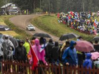 20 LINDHOLM Emil (fin), HAMALAINEN Reeta (fin), Toksport WRT 2, Skoda Fabia Evo, action during the Rally Finland 2022, 8th round of the 2022...