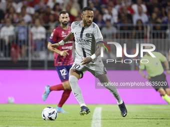 Neymar Jr of PSG during the French championship Ligue 1 football match between Clermont Foot 63 and Paris Saint-Germain (PSG) on August 6, 2...