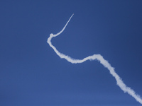 Rockets are launched from Gaza towards Israel, on 07 August 2022. (