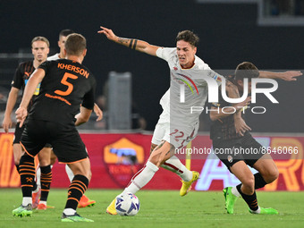 Nicolo' Zaniolo (AS Roma) during the Pre-Season Friendly 2022/2023  match between AS Roma vs Shakhtar Donetsk  at the Olimpic Stadium in Rom...